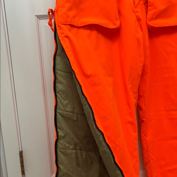 Mount'n Prairie Blaze Orange Double Zippered Legs Insulated Pants - Size Medium - Picture 4 of 16